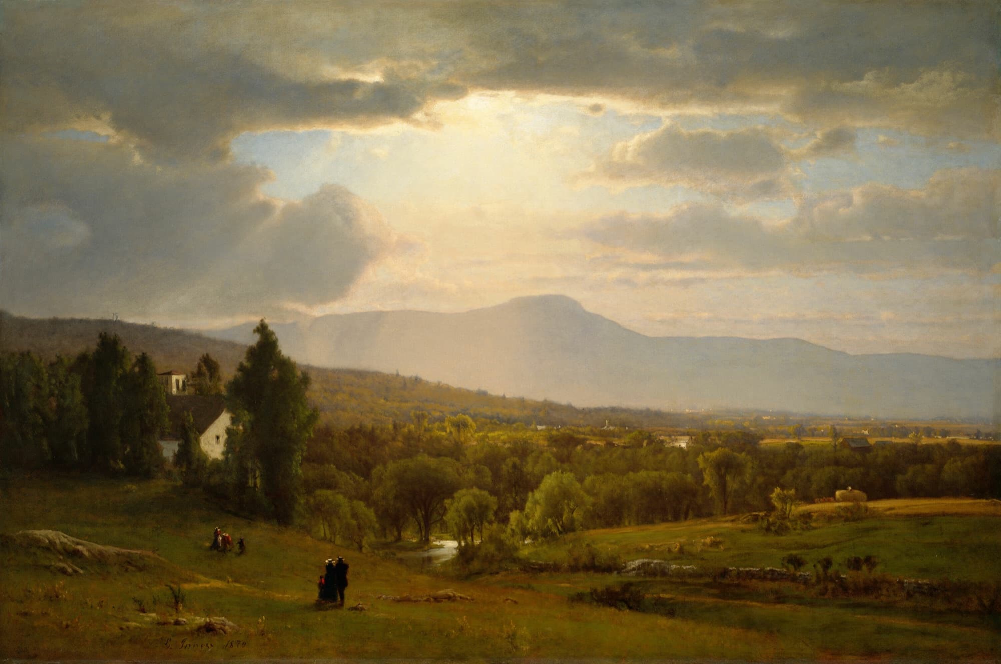 Catskill Mountains panorama — Hudson River School landscape